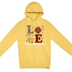 Cute Endoscopy Nurse Thanksgiving Costume With Stethoscope Gift Premium Pullover Hoodie