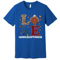 Cute Endoscopy Nurse Thanksgiving Costume With Stethoscope Gift Premium T-Shirt