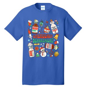 Christmas ER Nurse Emergency Department ER Ed Nurse Tech Tall T-Shirt