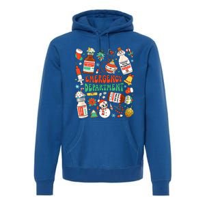 Christmas ER Nurse Emergency Department ER Ed Nurse Tech Premium Hoodie