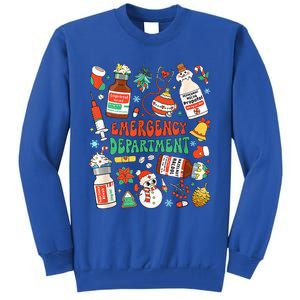 Christmas ER Nurse Emergency Department ER Ed Nurse Tech Tall Sweatshirt