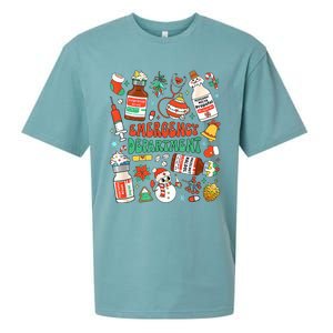 Christmas ER Nurse Emergency Department ER Ed Nurse Tech Sueded Cloud Jersey T-Shirt