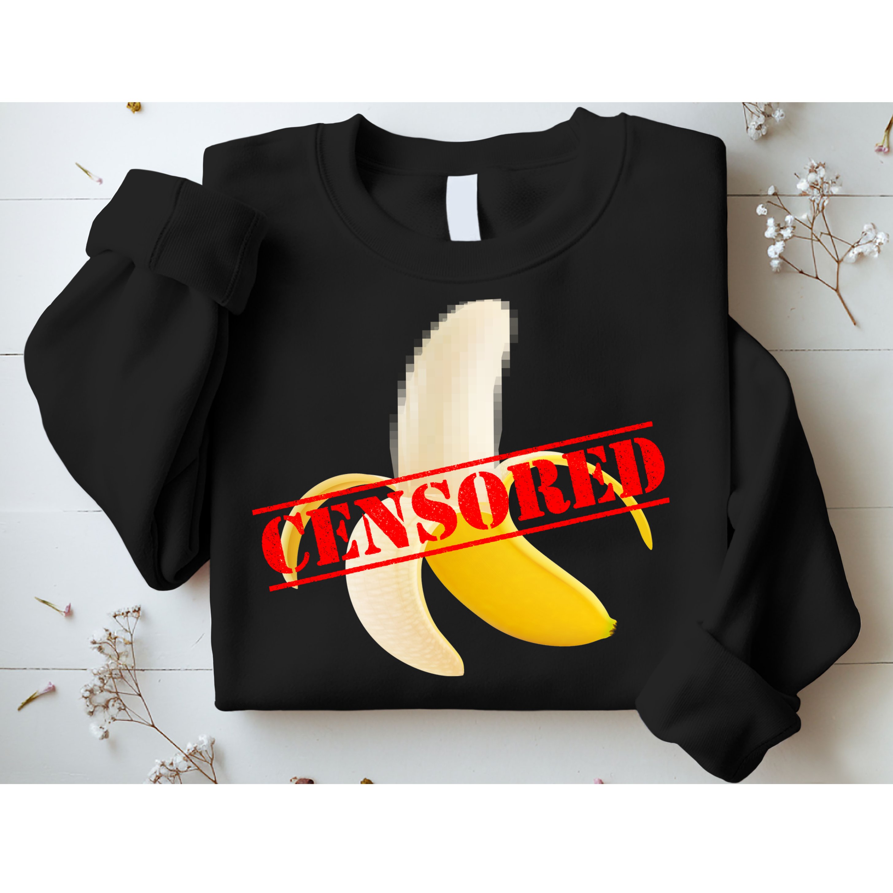 Censored Naked Banana Sweatshirt