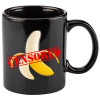 Censored Naked Banana 11oz C Handle Ceramic Mug