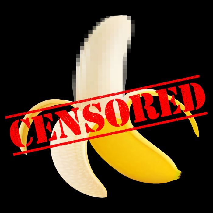 Censored Naked Banana Poster