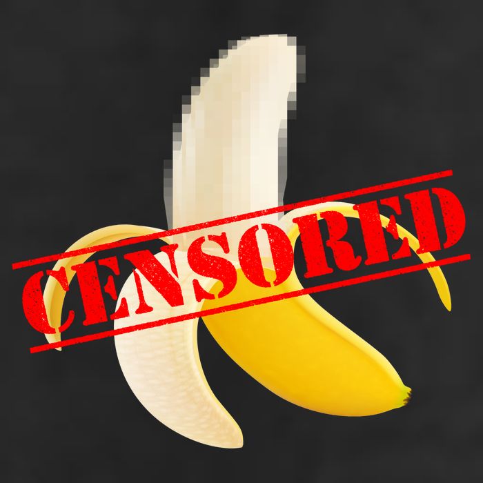 Censored Naked Banana 25L Jumbo Tote