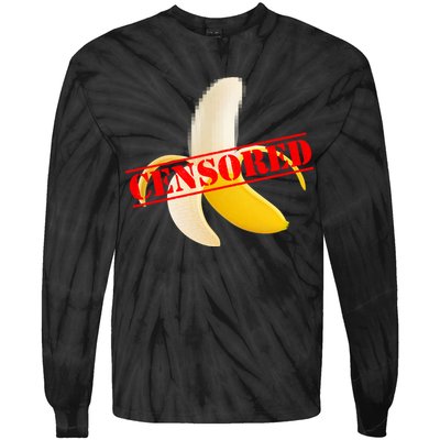 Censored Naked Banana Tie-Dye Long Sleeve Shirt