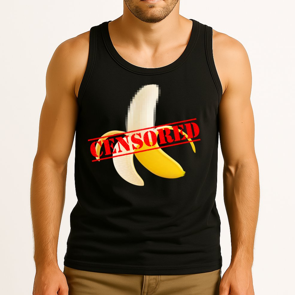 Censored Naked Banana Tank Top