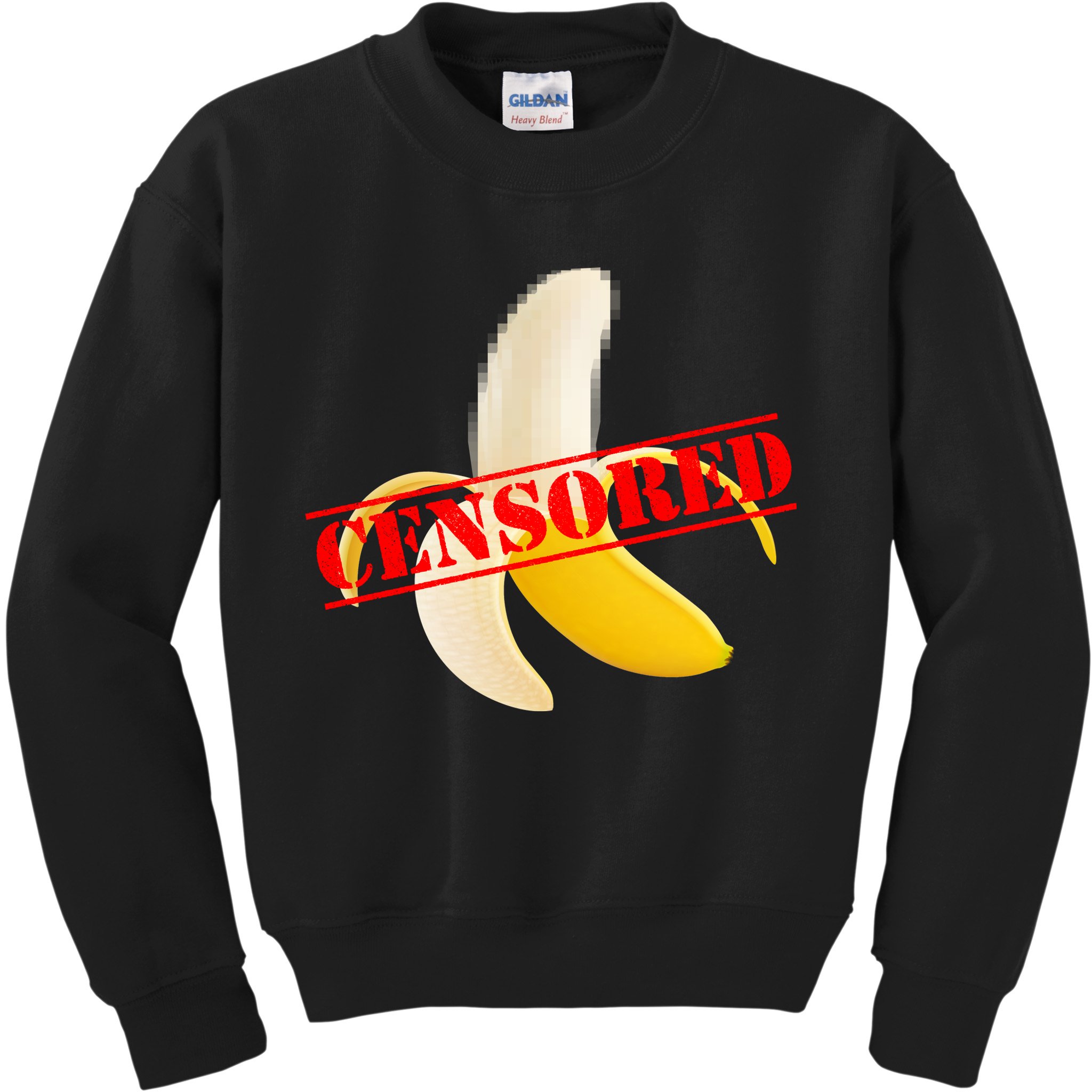 Censored Naked Banana Kids Sweatshirt