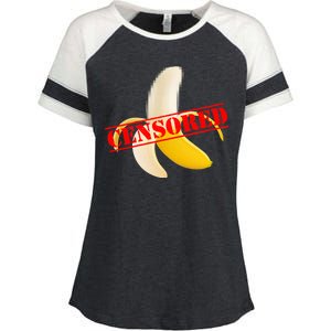 Censored Naked Banana Enza Ladies Jersey Colorblock Tee