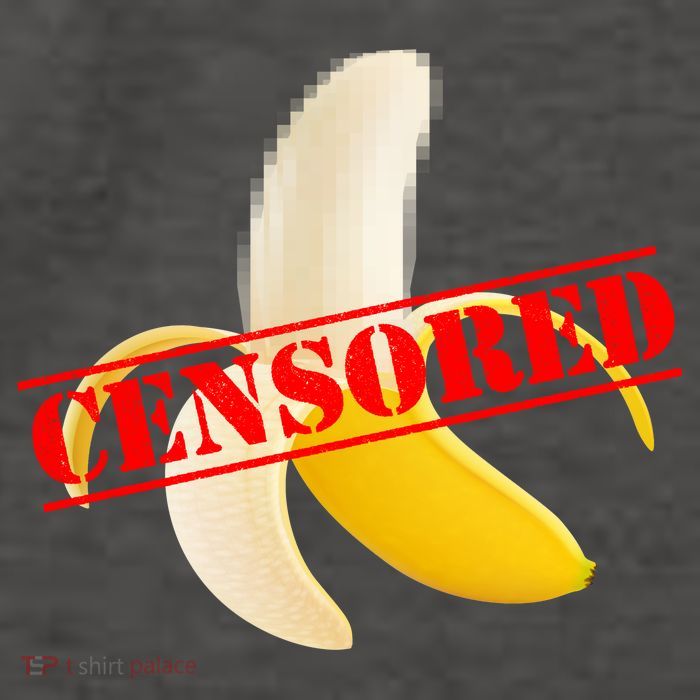 Censored Naked Banana Vector Backpack