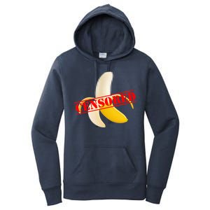 Censored Naked Banana Women's Pullover Hoodie