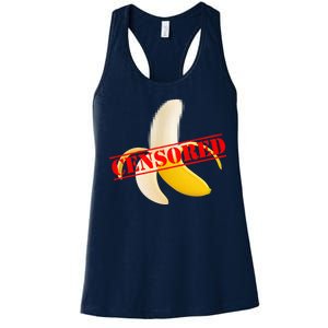 Censored Naked Banana Women's Racerback Tank