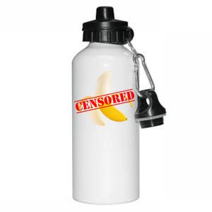 Censored Naked Banana Aluminum Water Bottle