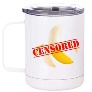 Censored Naked Banana 12 oz Stainless Steel Tumbler Cup