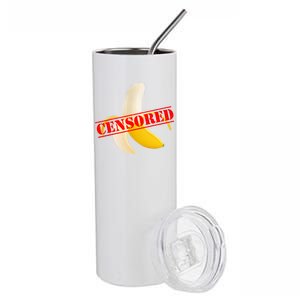 Censored Naked Banana Stainless Steel Tumbler