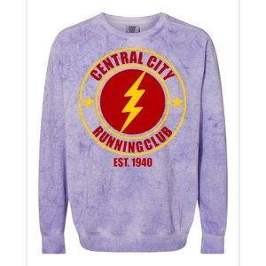 Central City Running Club Est. 1940 Parody Colorblast Crewneck Sweatshirt