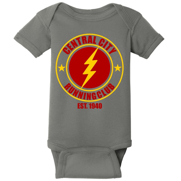 Central City Running Club Est. 1940 Parody Baby Bodysuit