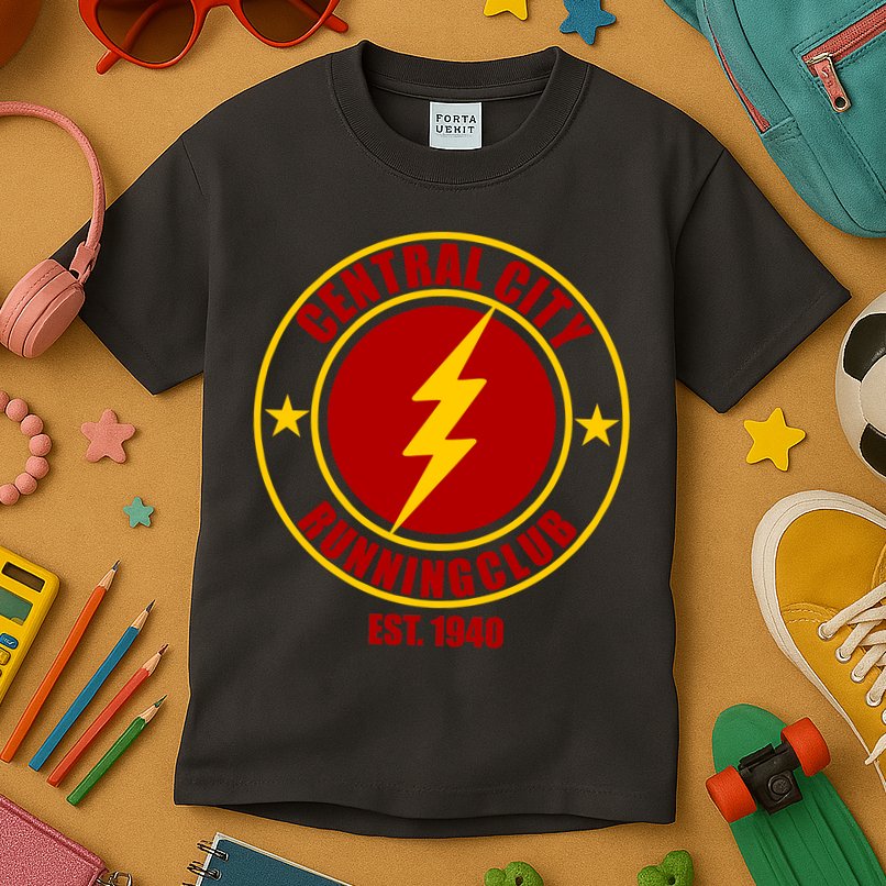 Central City Running Club Est. 1940 Parody Kids T-Shirt