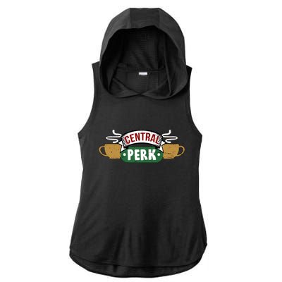 Central Perk Ladies PosiCharge Tri-Blend Wicking Draft Hoodie Tank