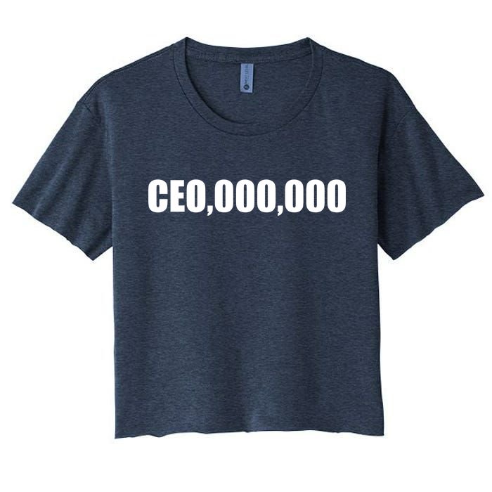 CEO,000,000 Entrepreneur Women's Crop Top Tee