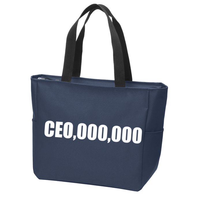 CEO,000,000 Entrepreneur Zip Tote Bag
