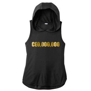 CEO,000,000 Entrepreneur Limited Edition Ladies PosiCharge Tri-Blend Wicking Draft Hoodie Tank