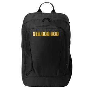 CEO,000,000 Entrepreneur Limited Edition City Backpack