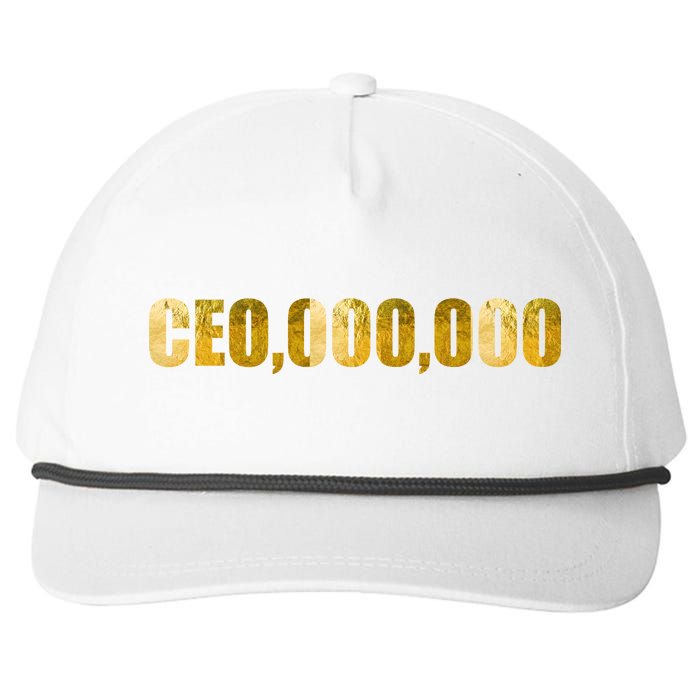 CEO,000,000 Entrepreneur Limited Edition Snapback Five-Panel Rope Hat