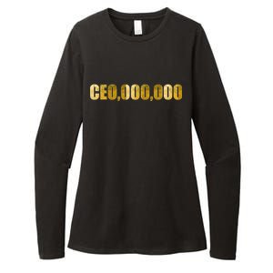 CEO,000,000 Entrepreneur Limited Edition Womens CVC Long Sleeve Shirt