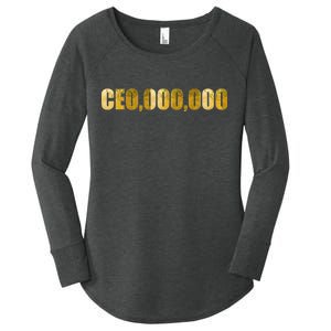 CEO,000,000 Entrepreneur Limited Edition Women's Perfect Tri Tunic Long Sleeve Shirt