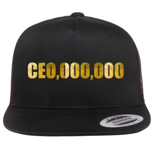 CEO,000,000 Entrepreneur Limited Edition Flat Bill Trucker Hat