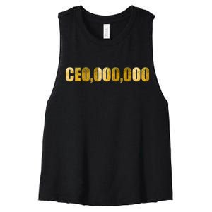 CEO,000,000 Entrepreneur Limited Edition Women's Racerback Cropped Tank