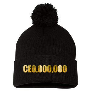 CEO,000,000 Entrepreneur Limited Edition Pom Pom 12in Knit Beanie