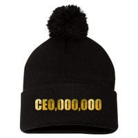 CEO,000,000 Entrepreneur Limited Edition Pom Pom 12in Knit Beanie