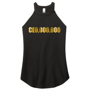 CEO,000,000 Entrepreneur Limited Edition Women's Perfect Tri Rocker Tank