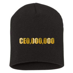 CEO,000,000 Entrepreneur Limited Edition Short Acrylic Beanie