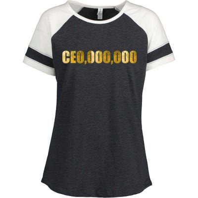 CEO,000,000 Entrepreneur Limited Edition Enza Ladies Jersey Colorblock Tee