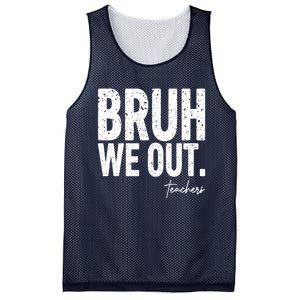 Cute End Of School Year Teacher Summer Bruh We Out Teachers Mesh Reversible Basketball Jersey Tank