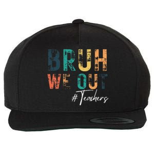 Cute End Of School Year Teacher Summer Bruh We Out Teachers Wool Snapback Cap