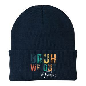 Cute End Of School Year Teacher Summer Bruh We Out Teachers Knit Cap Winter Beanie