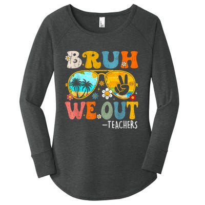 Cute End Of School Year Teacher Summer Bruh We Out Teachers Women's Perfect Tri Tunic Long Sleeve Shirt