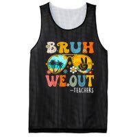 Cute End Of School Year Teacher Summer Bruh We Out Teachers Mesh Reversible Basketball Jersey Tank