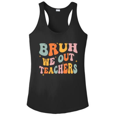 Cute End Of School Year Teacher Summer Bruh We Out Teachers Ladies PosiCharge Competitor Racerback Tank