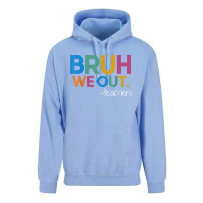 Cute End Of School Year Teacher Summer Bruh We Out Teachers Unisex Surf Hoodie