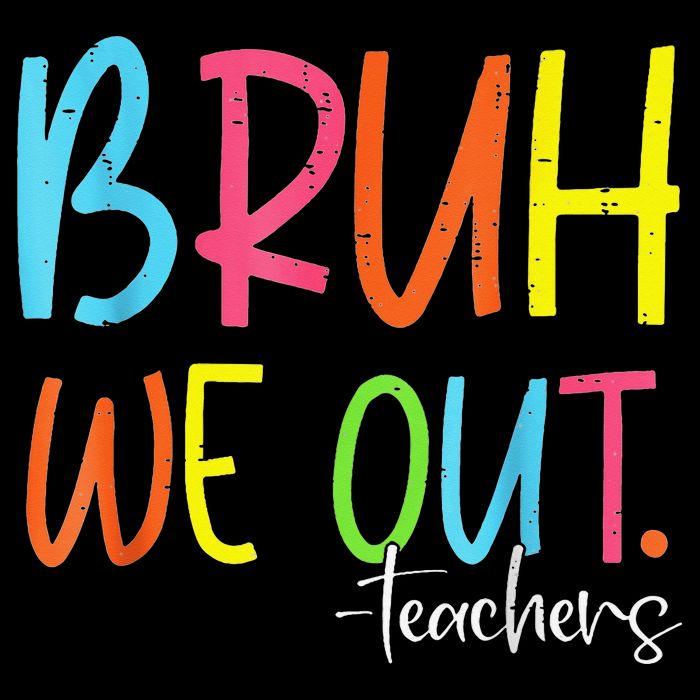 Cute End Of School Year Teacher Summer Bruh We Out Teachers Premium T-Shirt