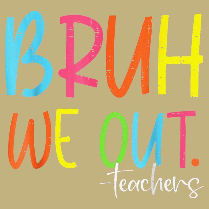 Cute End Of School Year Teacher Summer Bruh We Out Teachers Cooling Performance Crew T-Shirt