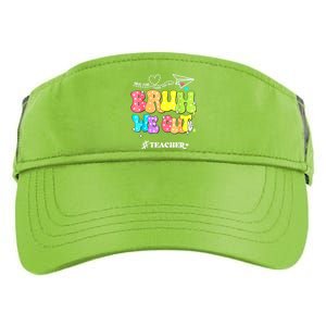 Cute End Of School Year Groovy Summer Bruh We Out Teachers Gift Adult Drive Performance Visor