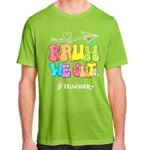 Cute End Of School Year Groovy Summer Bruh We Out Teachers Gift Adult ChromaSoft Performance T-Shirt