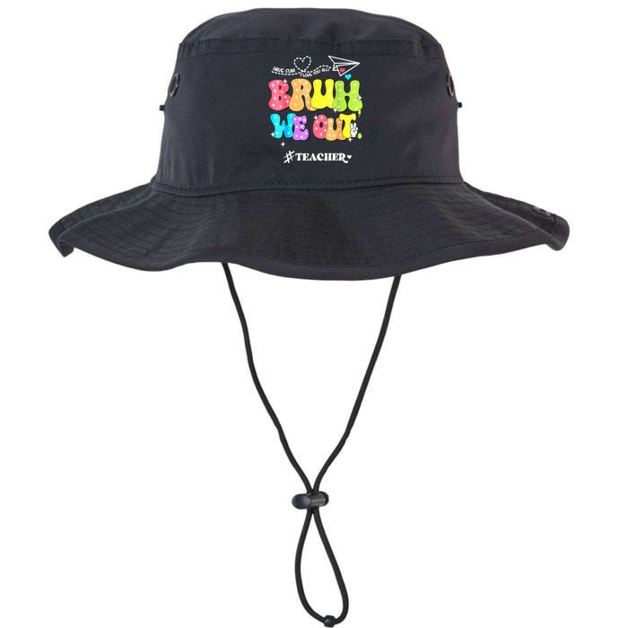 Cute End Of School Year Groovy Summer Bruh We Out Teachers Gift Legacy Cool Fit Booney Bucket Hat